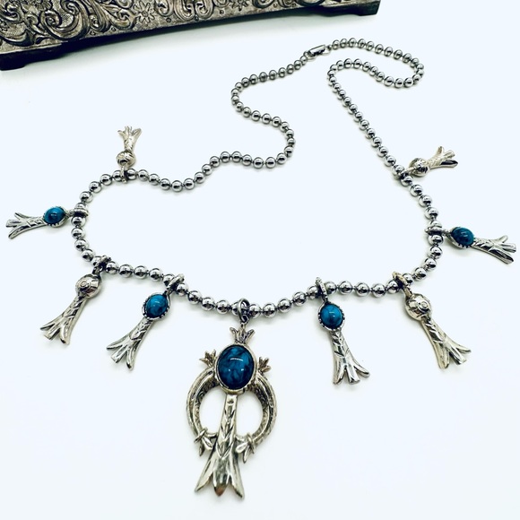 Vintage ARTHUR PEPPER Squash Blossom Necklace - Picture 16 of 16